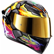 Agv K1 S Bezzecchi Kapalı Kask-Gold Vizör