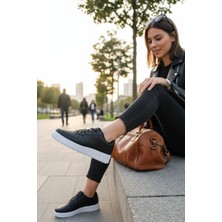 Enoch Erkek Düz Taban Airforce Model Günlük Bağcıklı Sneaker Spor Ayakkabı Ofis Okul