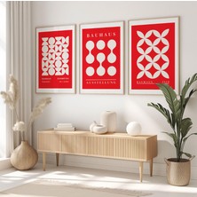 Pam Studio Bauhaus Poster Seti 3’lü – Modern Geometrik Sanat, Minimalist Duvar Dekoru