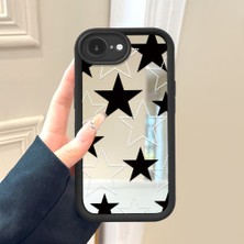 HONTINGA iPhone 16E ile Uyumlu Aynalı Kılıfı Düşüme Önleyici Basitlik Anti Düşme Kamera Korumali Kiraz Desen Yumuşak Silikon Telefon Kılıfı Kadın ve Erkek Için Uygundur K2-9085