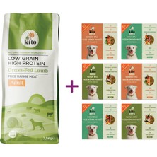 Kuzu Etli Yetişkin Köpek Maması 2.5 KG + Kito Fresh %100 Taze İçerikli Mama Tanışma Paketi