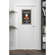 Storemax Gel Çay Koydum Içelim Retro DRTR0002 Ahşap Mdf Tablo