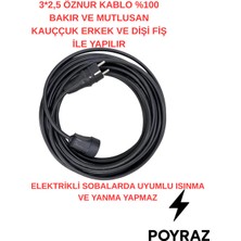 Poyraz Elektrik'li Isıtıcı Seyyar Kablo Öznur %100 Bakır