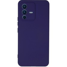 İlk El Grup Azrlya  Vivo V23 5g Kılıf Nano Içi Kadife Silikon - Mor