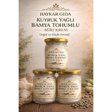 Haykar Gıda Kuyruk Yağlı Bamya Tohumlu Ağrı Kremi Eklem Ağrısı Masaj Kremi Romotizma Kas Eklem Kre