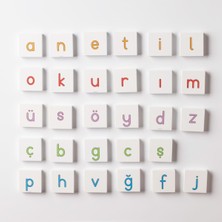 Storemax Manyetik Renkli Harf Blokları - Alfabe - Meb Yeni Harf Gruplarına Göre Eğitici Oyuncak