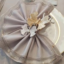 Elta Collection Gold Gümüş Kelebek Detaylı Peçetelik