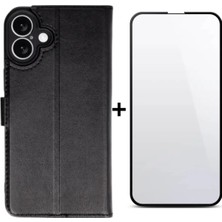 AHK Tekno Iphone 16 Uyumlu Renkli Yumuşak Kapaklı Kılıf / Ekran Koruyucu