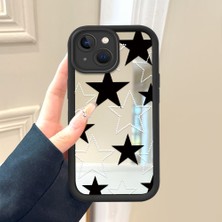 HONTINGA iPhone 14 Plus ile Uyumlu Aynalı Kılıfı Düşüme Önleyici Basitlik Anti Düşme Kamera Korumali Kiraz Desen Yumuşak Silikon Telefon Kılıfı Kadın ve Erkek Için Uygundur K2-9085