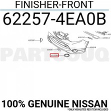 TŞT Nissan Qashqai Sis Far Kapağı Sol 2013- (Oem No:  622574EA0B)