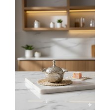 Osena Mini Yuvarlak Lalegül Gümüş