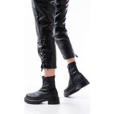 Sibel Gürel 236-2011 Siyah Streç Fermuarlı Günlük Kadın Bot