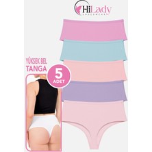Hilady Kadın Tanga, Yüksek Bel Tanga, String Tanga Açık Soft Pamuklu Esnek