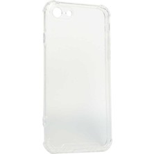 Akare iPhone Se 2022 Kılıf Zore Kamera Korumalı Nitro Anti Shock Silikon - Renksiz