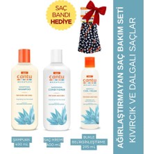 Cantu Weightless Ağırlaştırmayan Şampuan+Saç Kremi+ Bukle Kremi -Saç Bandı Hediye