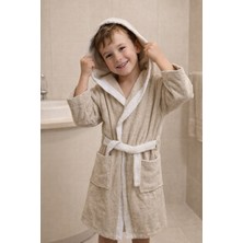 Lunga Vita Garson Beden Çocuk Bornozu 10-14 Yaş Biyeli Bornoz