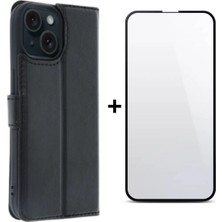 AHK Tekno Iphone 15 Uyumlu Renkli Yumuşak Kapaklı Kılıf / Ekran Koruyucu