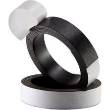 Storemax Yapışkanlı Şerit Mıknatıs Kes Kullan Güçlü Sağlam Rulo Çıkarılması Kolay Siyah 100X2CM