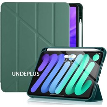 iPad Air 13INÇ M2 2024 ile Uyumlu Kılıf Kalem Şarj Bölmeli Case A2898 A2899 A2900 Koyu Yeşil