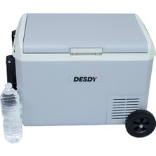 Desdy 50 Litre Tekerlekli Kompresörlü Oto Buzdolabı (Çift Bölmeli, Çift Kontrollü)