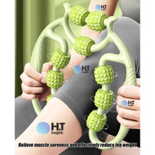 Ht Sağlık 9 Tekerlekli Bacak, Baldır, Boyun, Vücut Masajı Yapan Manuel Masaj Aleti