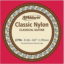 D'addario J2706 Klasik Gitar Tek Teli, Classic Nylon, Normal Tension