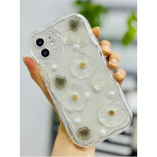 Go Aksesuar Iphone 12 ve 12 Pro ile Uyumlu Özel Tasarım 3D Oyuncak Çiçek Tasarımlı Esnek Silikon Kıl