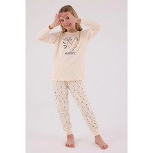 Kocabey  3434-2 Kız Çocuk Uzun Kol Pijama Takım