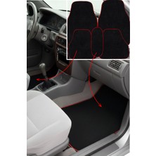 Tusba Market Toyota Corolla Efsane Kasa (1992–1998) Uyumlu 5 Parça Kırmızı Kenarlı Oto Halı Paspas Seti