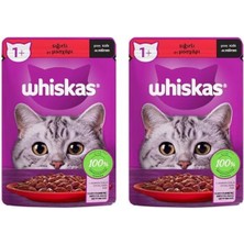 Whiskas Sığırlı Poşet Yaş Mama 85 G 2li Paket