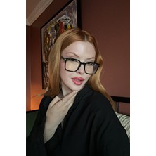 Falan Eyewear Liendberg Kadın Siyah Blue Block Gözlük Rahat Çerçeve Tasarımı ile