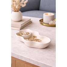 Akanart Asimetrik Kenarlı Dalgalı Beton Kase