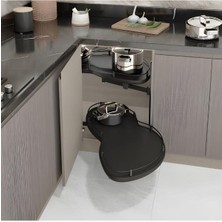 Starax 3014-A Sağ Antrasit Döner Tablalı Körköşe Mekanizması