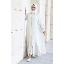 Bym Fashion Ferace ŞAL HEDİYE   70018 Ekru