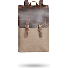 Gillario DESIGN02 15.6 Inch Laptop Sırt Çantası Vizon