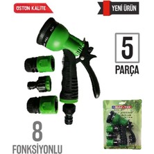 NalburBaba Sulama Tabancası 8 Fonksiyonlu 5 Parça