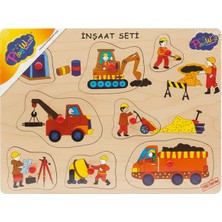 Playwood Ahşap Tutmalı Eğitici Puzzle Inşaat Seti ONY138