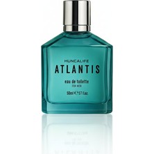 BRAVASİP Huncalife Atlantis Erkek Parfüm Edt 50 ml – Ferah, Odunsu ve Gün Boyu Kalıcı Erkek Kokusu