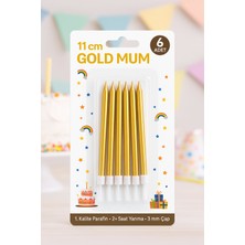 İTHAL Doğum Günü Mumu 11 cm Çubuk Mum Gold , Altın Rengi, Parti, Kutlama, Iyiki Doğdun