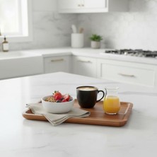 Storemax Akasya Ahşap Servis Tepsisi ve Sunumluk (30X20 Cm) | Doğal Akasya Ağacı Kahvaltı, Peynir, Şarküteri ve Ikram Tabağı | Kenarlı Ahşap Tepsi