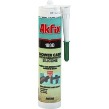 Akfix 100D Beyaz Duşakabin Silikonu 310ML
