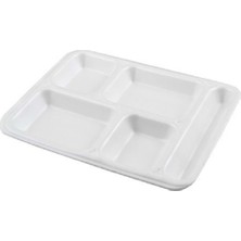 5 Gözlü Köpük Tabldot Tabak 100 Adet