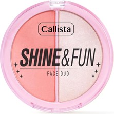 Storemax Callista Shine & Fun Face Duo 110 Party Gang Allık & Aydınlatıcı Paleti