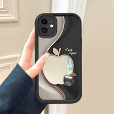 HONTINGA iPhone 11 ile Uyumlu Aynalı Kılıfı Düşüme Önleyici Basitlik Anti Düşme Kamera Korumali Apple Desen Yumuşak Silikon Telefon Kılıfı Kadın ve Erkek Için Uygundur K2-9107