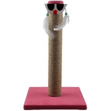 Herniks Palyaço Çubuk Kedi Tırmalama Tahtası 45 cm - Pembe