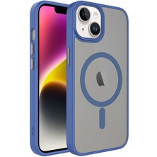 Gaappy Met Serisi Apple iPhone 13 Mavi Kılıf