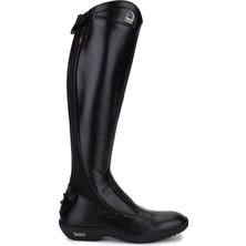 Tattini Unisex Hakiki Deri Siyah (Small) Binici Cizmesi Çizme 990 Segugıo Cızme Black-(Small)