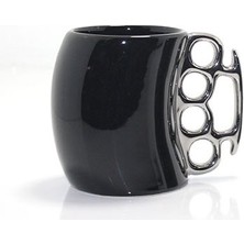 Ttt Porselen Muşta Tasarımlı Kupa Bardak Siyah