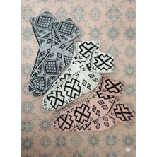 Ünlü Çorap Kilim Desen Yün Örgü Çorap 3çift 36-40 Numara