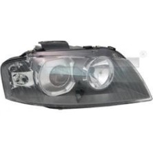 Tyc Audi A3 Ön Far Elektrikli Motorlu Merceklı Sağ 2003-2008 (Oem No:  8P0941030M)